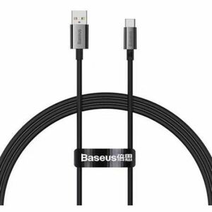 Cablu alimentare si date Baseus Superior, pt. smartphone, USB la USB Type-C , 100W, 1m, negru imagine