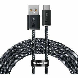 Cablu alimentare si date Baseus, Dynamic Fast Charging Data Cable pt. smartphone, USB (T) la USB Type-C (T), 100W, braided, 2m, gri imagine