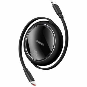 Cablu alimentare si date Baseus Free2Draw Mini, Fast Charging Data Cable pt. smartphone, retractabil, USB Type-C la USB Type-C 100W, 1m, negru imagine