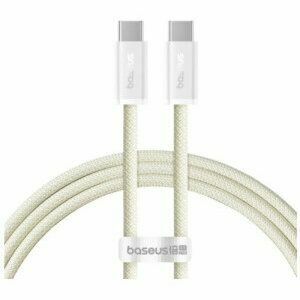 Cablu alimentare si date Baseus Dynamic 3, Fast Charging Data Cable pt. smartphone, USB Type-C la USB Type-C 100W, 1m, galben imagine