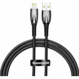 Cablu alimentare si date Baseus Glimmer, Fast Charging Data Cable pt. smartphone, USB la Iphone Lightning, 1m, negru imagine