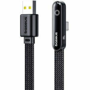 Cablu alimentare si date Baseus MVP, Fast Charging Data Cable pt. smartphone, USB la USB Type-C 100W, braided, 1m, negru imagine