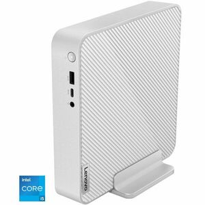 Sistem Desktop PC Lenovo IdeaCentre Mini 01IRH8 cu procesor Intel® Core™ i5-13420H pana la 4.60 GHz, 16GB DDR4, 512GB SSD, Intel® UHD Graphics, No OS, Cloud Grey imagine