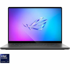 Laptop Gaming ASUS ROG Zephyrus G16 GU605CR cu procesor Intel Core Ultra 9 285H pana la 5.4GHz, 16'', 2.5K, WQXGA, OLED, 240Hz, 32GB LPDDR5X RAM, 1TB SSD, NVIDIA® GeForce RTX™ 5070 Ti 12GB, No OS, Eclipse Gray imagine