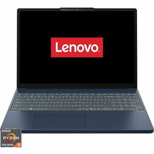 Laptop Lenovo IdeaPad Slim 3 15ARP10 cu procesor AMD Ryzen™ 5 7533HS pana la 4.45GHz, 15.3 WUXGA, IPS, 16GB DDR5 RAM, 512GB SSD, AMD Radeon™ 660M Graphics, No OS, Cosmic Blue imagine