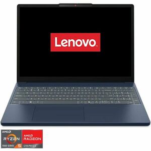 Laptop Lenovo IdeaPad Slim 3 15ARP10 cu procesor AMD Ryzen™ 5 7533HS pana la 4.45GHz, 15.3 WUXGA, IPS, 24GB DDR5 RAM, 512GB SSD, AMD Radeon™ 660M Graphics, No OS, Cosmic Blue imagine