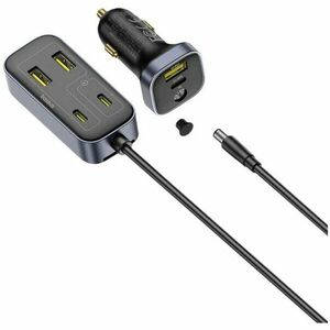 Incarcator auto Baseus BackseatPal L1, 2 x USB Type-C, 2 x USB , lungime Cablu 1.5M, total output 110W, pt. bricheta auto, negru imagine