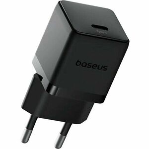 Incarcator retea Baseus Palm, Quick Charge 20W, 1 x USB Type-C 5V/3.0A, include Cablu USB Type-C la USB Type-C 1m, negru` imagine