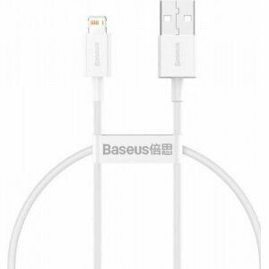 Cablu alimentare si date Baseus Superior, Fast Charging Data Cable pt. smartphone, USB la Lightning Iphone 2.4A, 0.25m, alb imagine