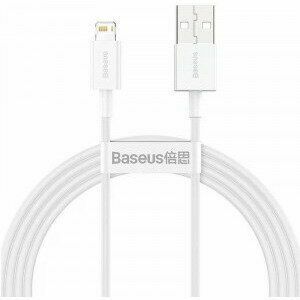 Cablu alimentare si date Baseus Superior, Fast Charging Data Cable pt. smartphone, USB la Lightning Iphone 2.4A, 1.5m, alb imagine