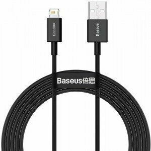 Cablu alimentare si date Baseus Superior, Fast Charging Data Cable pt. smartphone, USB la Lightning Iphone 2.4A, 2m, negru imagine