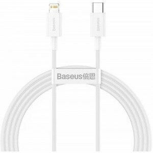 Cablu alimentare si date Baseus Superior, Fast Charging Data Cable pt. smartphone, USB Type-C la Lightning Iphone PD 20W, 1.5m, alb imagine