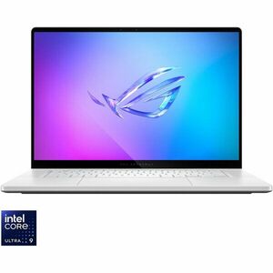 Laptop Gaming ASUS ROG Zephyrus G16 GU605CW cu procesor Intel® Core™ Ultra 9 285H pana la 5.4GHz, 16, 2.5K WQXGA, OLED, 240Hz, G-Sync, 64GB LPDDR5X, 2TB SSD, NVIDIA® GeForce RTX™ 5080 16GB GDDR7, No OS, Platinum White imagine