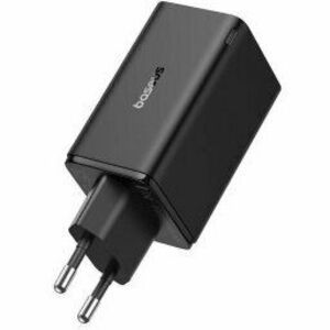 Incarcator retea Baseus GaN6 Pro, Quick Charge 65W, 2 x USB Type-C Output 5V/3A, 2 x USB (include Cablu USB Type-C la USB Type-C de 100W), negru imagine
