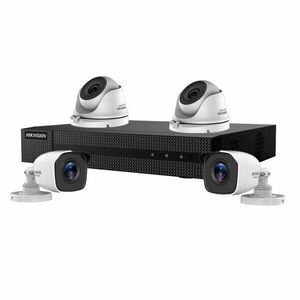 Sistem supraveghere mixt basic Hikvision HiWatch HW-4MXTIR20-5MP, 4 camere 5 MP, 2.8 mm, IR 20 imagine