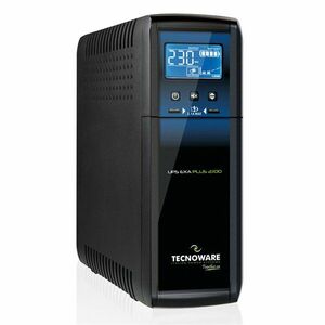 UPS cu 8 prize IEC Tecnoware EXA PLUS FGCEXAPL2102IEC, 2100 VA, 1470 W, AVR, display LCD, cu management imagine