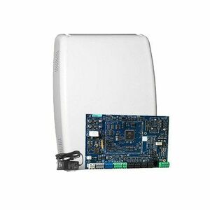 Centrala alarma antiefractie hibrid DSC PRO-HS3032P, 4 partitii, 8-32 zone, 72 utilizatori, PowerG, cutie plastic, alimentator imagine