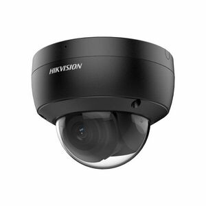 Camera supraveghere IP Dome AcuSense DarkFighter Hikvision DS-2CD2166G2-ISU(C), 6 MP, 2.8 mm, slot card, IR 30 m, PoE, microfon, negru imagine