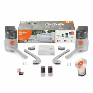 Kit automatizare poarta batanta Nice Home MAESTRO200, 250 Kg, 2.2 m/canat, 24 V imagine