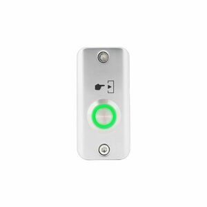 Buton cerere iesire pentru exterior SMB-S001(LED)-RDGN, NO/COM, LED rosu / verde, aliaj zincat, aparent imagine