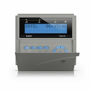 Cititor de proximitate cu tastatura LCD Satel ACCO-KLCDR-BG, 125 kHz, cod, card, buzzer, tamper imagine