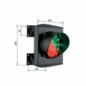 Semafor bicolor AVO ASF50L1RV230-01, verde/rosu, 230 V imagine