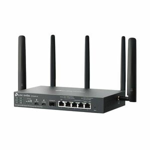 Router VPN 4G+Cat6 dual band TP-Link ER706WP-4G, WiFi 6, 2.4/5 GHz, 2402 Mbps, VPN, Omada, Mu-Mimo, PoE+ imagine
