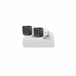 Sistem supraveghere exterior basic HikVision, 2 camere, 2 MP, IR 30 m, 2.8 mm, microfon imagine