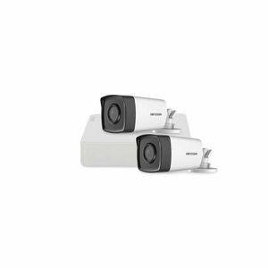 Sistem supraveghere exterior basic HikVision, 2 camere, 2 MP, IR 40 m, 2.8 mm imagine