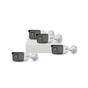 Sistem supraveghere exterior basic HikVision, 4 camere, 2 MP, IR 40 m, 2.7 - 13.5 mm, zoom manual imagine