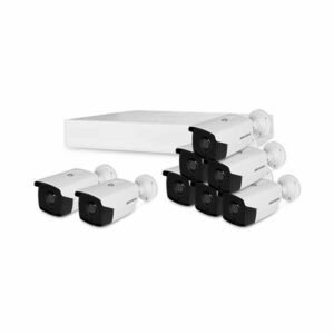 Sistem supraveghere exterior basic HikVision, 8 camere, 2 MP, IR 80 m, 3.6 mm imagine