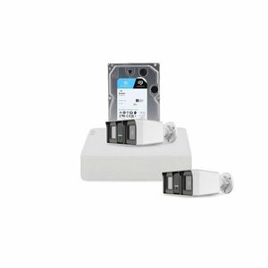 Sistem supraveghere exterior cu HDD 1 TB HikVision, 2 camere, 2 MP, IR/lumina alba 60 m, 2.8 mm, microfon imagine