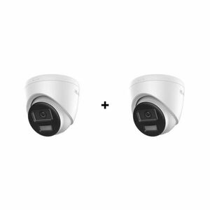 PROMO - Pachet camere supraveghere IP Dome Hybrid Light Hikvision Hilook IPC-T260HA-LUF/SL(2.8MM), 6 MP, 2.8 mm, IR/Lumina alba 30 m, microfon si difuzor, slot card, PoE, pret redus 50% la al doilea produs imagine