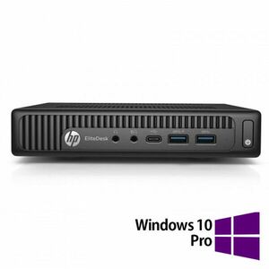 PC Refurbished HP EliteDesk 800 G2 Mini PC, Intel Core i5-6500 3.20-3.60GHz, 8GB DDR4, 256GB SSD + Windows 10 Pro imagine