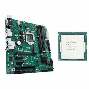 Placa de Baza Second Hand Asus PRIME B360M-C, Socket 1151 v2 , mATX, Shield, Cooler + Procesor Intel Core i3-8100 3.60GHz imagine