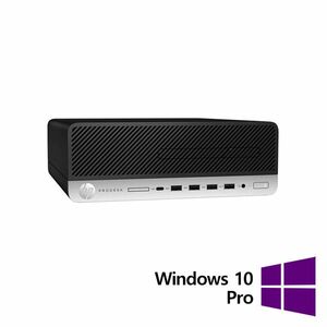 PC Refurbished HP ProDesk 600 G5 SFF, Intel Core i5-8500 3.00 - 4.10GHz, 8GB DDR4, 256GB SSD + Windows 10 Pro imagine