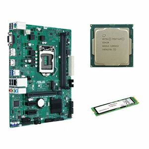 Placa de Baza Second Hand Asus PRIME H310M-DASH, Socket 1151v2, mATX + Procesor Intel Pentium G5420 3.80GHz + SSD NVME M.2 256GB imagine