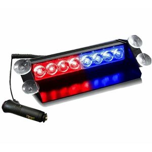 Stroboscop LED auto parbriz COB rosu albastru imagine