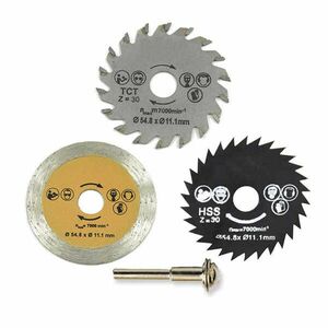 SET 3 Disc Lemn sau plastic cu Tija 6mm imagine