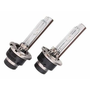 Set 2 becuri Xenon D2S White auto pentru far suport metalic 35W 6000K imagine