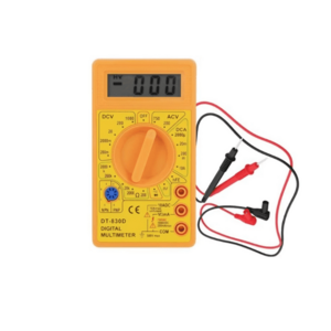 Multimetru digital cu afisaj LCD DT-830D galben imagine