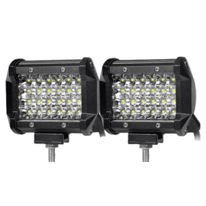 Set 2 Proiector LED Auto Off Road 24 LED-uri 72W Dreptunghiular imagine