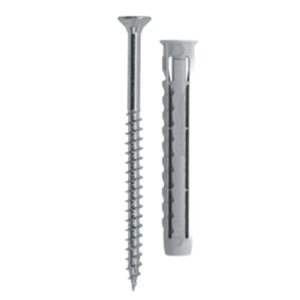 Set 50 Dibluri universale din plastic cu suruburi 8 x 60 mm imagine