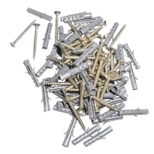 Set 50 Dibluri universale din plastic cu suruburi 6 x 40 mm imagine