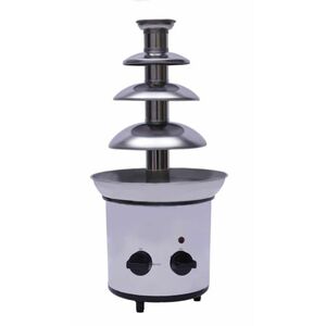 Fantana cu fondue de ciocolata 4 niveluri din orel inoxidabil imagine