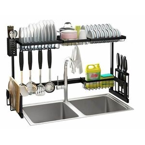 Organizator pentru uscat vasele reglabil 84 cm AM imagine