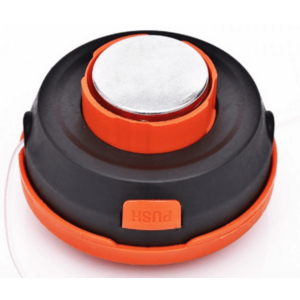 Cap motocoasa buton metal gri+portocaliu MX144 imagine