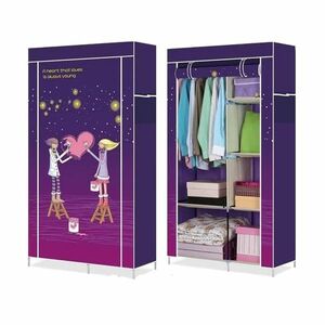 Dulap FR-105QJ HAINE Textil 2 compartimente MOV imagine