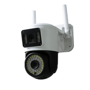 Camera de supraveghere IP 2 EYES VIEW 2 ECRANE in acelasi timp 5.0MPX rotire 360 ​​​​de grade vedere pe timp de noapte imagine