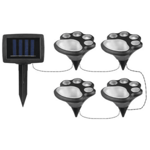 Set 4 Lampi solare led tip labuta de caine cu infigere in gazon imagine